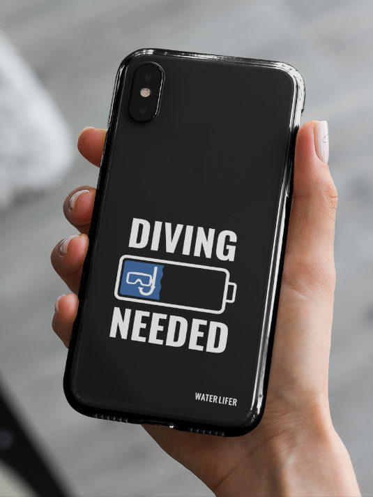 Diving Needed Taucher Handyhülle - ein tolles Geschenk für Taucher, Tauch Freunde und Tauch Freunde. Taucher Handyhülle für Apple iPhone, Google, Samsung, Xiaomi und viele Handymodelle mehr.