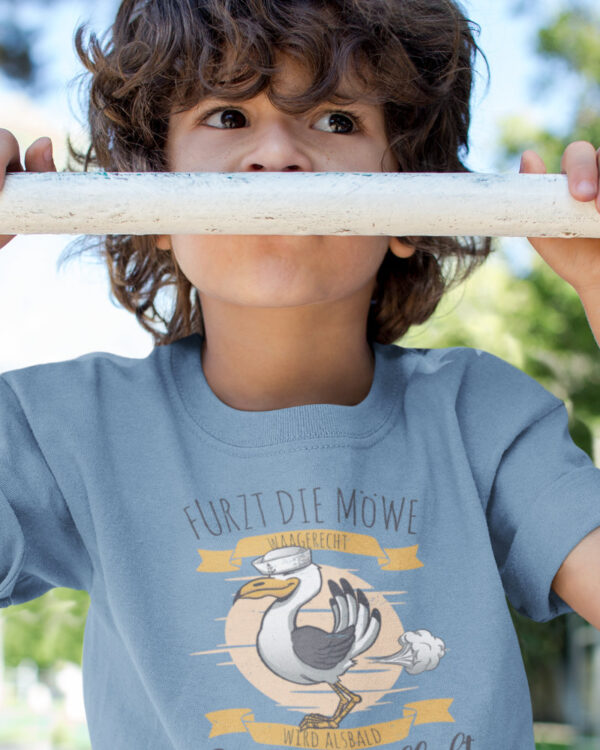 Fun T-Shirt für Kinder. Der lustige Spruch als Druck auf einem hochwertigen Bio T-Shirt.
