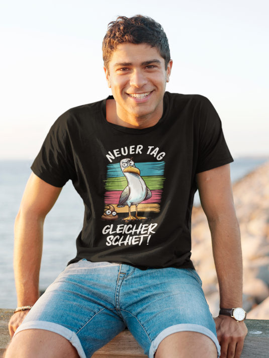 T-Shirts für Möwen Fans - tolle maritime Geschenke von Waterlifer. Das lustige Meeres Shirt aus Bio Baumwolle ist ein tolles Geschenk für Küstenkinder.