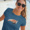 T-Shirt mit einer Wasserschildkröte als Motiv für Damen. Schildkröten T-Shirt hier bestellen.