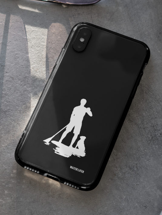 SUP Handyhülle mit elegantem SUP Dog Druck. Bedruckte Handyhüllen für Apple iPhone, Samsung Galaxy, Google Pixel und viele Smartphone Modelle der wichtigsten Handymarken. Tolle SUP Geschenkidee und SUP Geschenke hier bestellen.