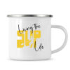 SUP Life Emaille Tasse: ein Muss für alle Fans des Stand-Up-Paddlings!