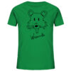 Bedrucktes Bio Kinder T-Shirt: das grüne Wasserratten Kinder T-Shirt zeigt eine echte Wasserratte. Ein tolles T-Shirt für Kinder.