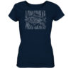 Navyblaues Carp Dimension T-Shirt für Anglerinnen aus bester Bio-Baumwolle nachhaltig bedruckt. Tolles Geschenk für Angler hier bestellen.