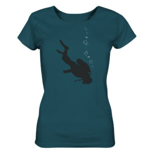 Damen Taucher T-Shirt für alle Fans des Tauchens von Waterlifer in der Farbe stargazer. Ein tolles Geschenk für Taucherinnen.