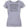 Lavendelfarbenes Carp Dimension T-Shirt für Anglerinnen aus bester Bio-Baumwolle nachhaltig bedruckt. Tolles Geschenk für Angler hier bestellen.
