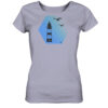 Damen Leuchtturm T-Shirt mit tollem Leuchtturm Motiv. Das Bio Damen T-Shirt in lavender ist ein nachhaltiges Geschenk für Naturliebhaber und Freunde des Meeres und der Küste.