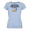 Motivation Möwe T-Shirt. Lustiges Möwen T-Shirt fürs Meer mit lustigem Spruch. Ein originelles Möwen T-Shirt in hellblau als Geschenk für Küstenkinder, Nordsee-Freunde und alle, die maritime T-Shirts lieben.