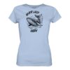Wal Timmy: Never lose hope T-Shirt hellblau aus bester Bio Baumwolle. Jedes verkaufte Wal T-Shirt unterstützt Naturschutzprojekte. Besondere Wal Shirts für Walfreunde und für Walschützer.