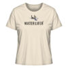 Naturweißes Waterlifer Damen Bio T-Shirt aus bester Bio-Baumwolle nachhaltig bedruckt. Tolles Geschenk für Wasser- und Naturfreunde hier bestellen.