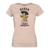 Regen ist flüssiger Sonnenschein T-Shirt pfiisichfarben aus bester Bio Baumwolle. Lustiges Möwen T-Shirt mit Spruch. Martimes Damen T-Shirt mit Möwe für Küstenkinder, Meeresfreunde und für den Urlaub an der Nord- und Oststee.