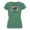 Walschutz Damen T-Shirt: Protect the whales T-Shirt grün aus bester Bio Baumwolle. Jedes verkaufte Wal T-Shirt unterstützt Naturschutzprojekte. Besondere Wal Shirts für Walfreunde und für Walschützer.
