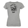 Wal Timmy: Never lose hope T-Shirt grau meliert aus bester Bio Baumwolle. Jedes verkaufte Wal T-Shirt unterstützt Naturschutzprojekte. Besondere Wal Shirts für Walfreunde und für Walschützer.