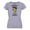Regen ist flüssiger Sonnenschein T-Shirt lavendelfarben aus bester Bio Baumwolle. Lustiges Möwen T-Shirt mit Spruch. Martimes Damen T-Shirt mit Möwe für Küstenkinder, Meeresfreunde und für den Urlaub an der Nord- und Oststee.