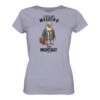 Meertag statt Montag Möwen T-Shirt für Damen in lavendelfarben aus bester Bio Baumwolle. Lustiges Möwen T-Shirt mit Spruch. Martimes Damen T-Shirt mit Möwe für Küstenkinder, Meeresfreunde und für den Urlaub an der Nord- und Oststee.