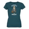 Meertag statt Montag Möwen T-Shirt für Damen in ozeanblau aus bester Bio Baumwolle. Lustiges Möwen T-Shirt mit Spruch. Martimes Damen T-Shirt mit Möwe für Küstenkinder, Meeresfreunde und für den Urlaub an der Nord- und Oststee.