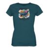 Walschutz Damen T-Shirt: Protect the whales T-Shirt hellblau aus bester Bio Baumwolle. Jedes verkaufte Wal T-Shirt unterstützt Naturschutzprojekte. Besondere Wal Shirts für Walfreunde und für Walschützer.