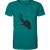 Taucher T-Shirt für alle Fans des Tauchens von Waterlifer in der Farbe ocean depth. Ein tolles Geschenk für Taucher.