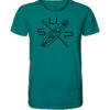 Ozeanblaues Stand-Up-Paddling T-Shirt für alle Fans des SUP Paddelns. Tolles Geschenk fürs Stand-Up-Paddling hier kaufen.
