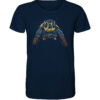 Ein tolles Geschenk für alle die das Meer und die Natur lieben: sea turtle coloured Meeresschildkröte T-Shirt für Meeresfreunde aus Bio-Baumwolle in navy blau. Ein Meeresschutz T-Shirt für Meeresschildkröten Freunde.