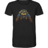 Ein tolles Geschenk für alle die das Meer und die Natur lieben: sea turtle coloured Meeresschildkröte T-Shirt für Meeresfreunde aus Bio-Baumwolle in schwarz. Ein Meeresschutz T-Shirt für Meeresschildkröten Freunde.