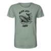 Never lose hope Wal Timmy T-Shirt aloe aus bester Bio Baumwolle. Jedes verkaufte Wal T-Shirt unterstützt Naturschutzprojekte. Besondere Wal Shirts für Walfreunde und für Walschützer.