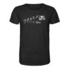 Endlich Freitag Camping T-Shirt mit lustigem Camping Motiv. Das schwarze Bio T-Shirt ist ein besonderes Geschenk für Camper, fürs Wohnmobil und bequemes Camper T-Shirt.