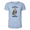 Meertag statt Montag T-Shirt in hellblau aus bester Bio Baumwolle. Lustiges Möwen T-Shirt mit Spruch. Martimes T-Shirt mit Möwe für Küstenfreunde, Möwenfans und für den Urlaub an der Nord- und Oststee.