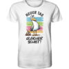 Neuer Tag gleicher Schiet. Lustiges Möwen T-Shirt fürs Meer mit tollem Spruch. Ein originelles Möwen T-Shirt in Weiß und Geschenk für Küstenkinder, Nordsee-Freunde und alle, die maritime T-Shirts lieben.