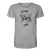 Ocean life Wal Timmy T-Shirt graumeliert aus bester Bio Baumwolle. Jedes verkaufte Wal T-Shirt unterstützt Naturschutzprojekte. Besondere Wal Shirts für Walfreunde und für Walschützer.