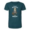 Meertag statt Montag T-Shirt in ozeanblau aus bester Bio Baumwolle. Lustiges Möwen T-Shirt mit Spruch. Martimes T-Shirt mit Möwe für Küstenfreunde, Möwenfans und für den Urlaub an der Nord- und Oststee.